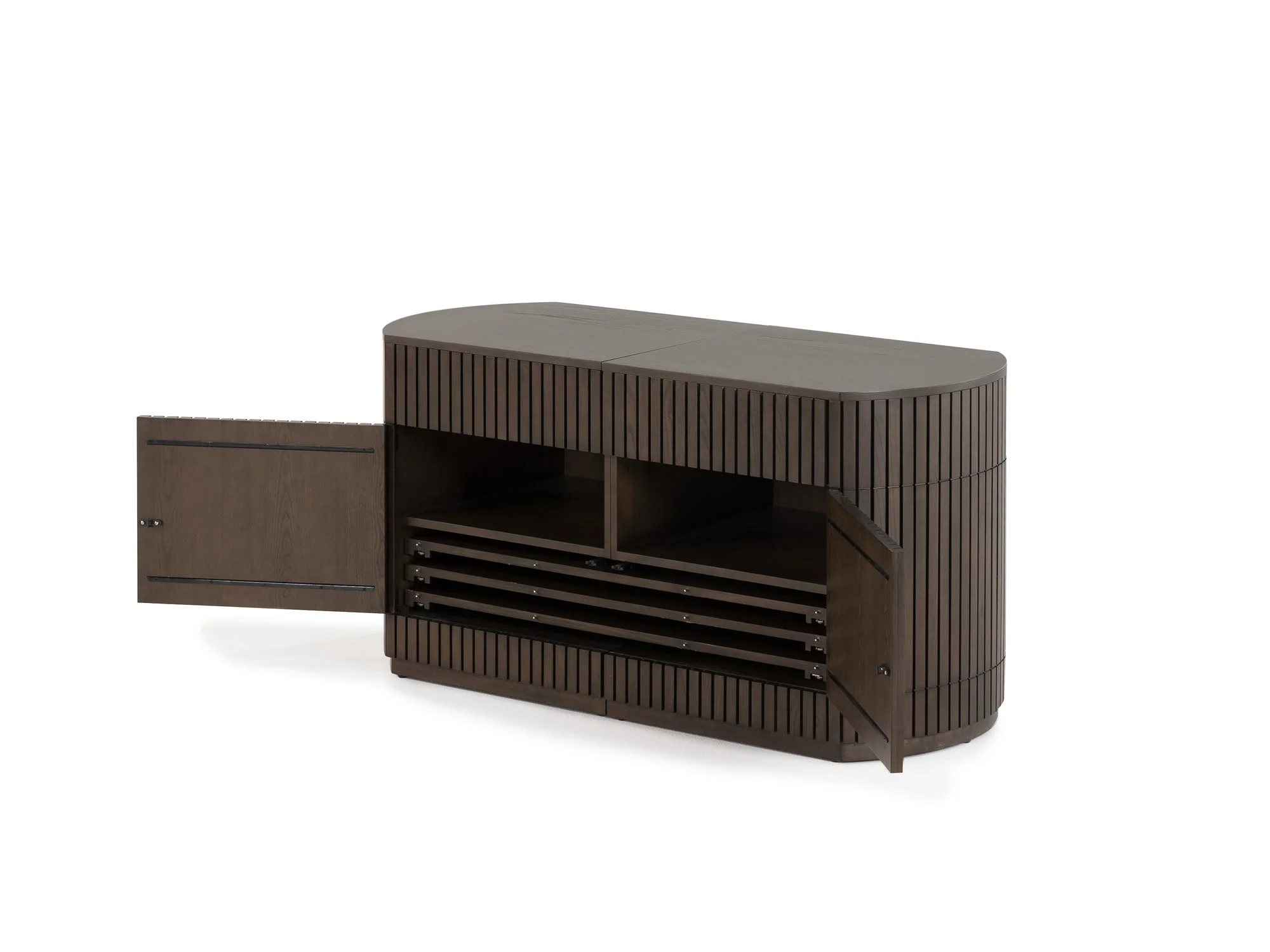 Transformer Round Sideboard - Panel Storage - Image 15