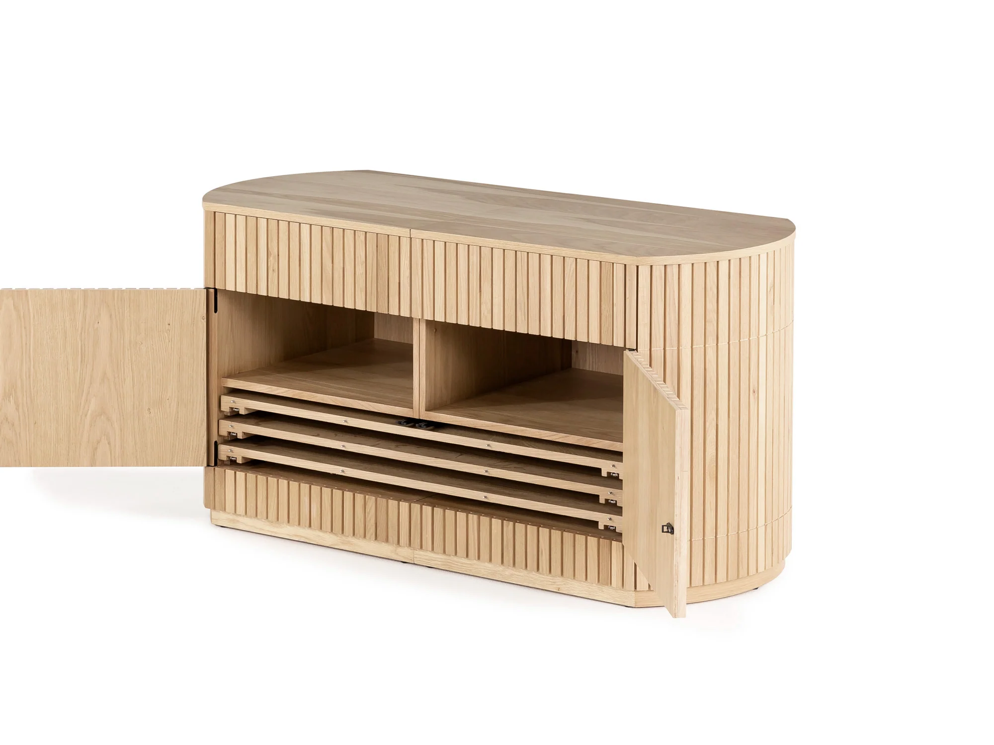 Transformer Round Sideboard - Panel Storage - Image 38