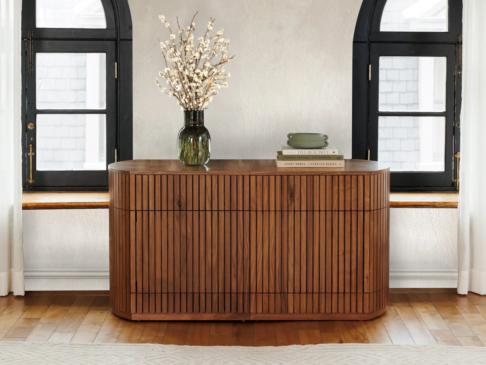 Transformer Round Sideboard - Panel Storage - Image 40