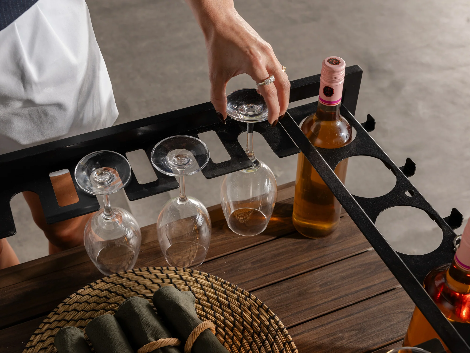 Transformer Outdoor Bar Cart - Panel Storage - Image 11